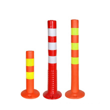 Highly Visible Reflective Traffic Safety Flexible Delineator, Plastic Bollard Warning Post/